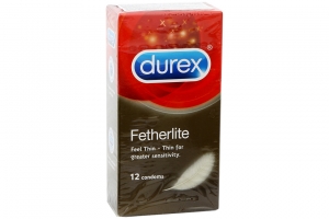 Bao cao su Durex Fetherlite 52.5mm (hộp 12 cái)
