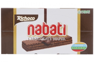 Bánh xốp Nabati nhân kem socola 340g (20 gói)