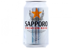 Bia Sapporo bạc lon 330ml