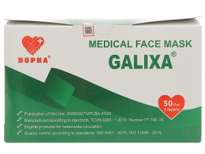 Khẩu trang y tế Dopha Galixa 4 lớp hộp 50 cái