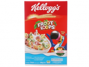 Ngũ cốc dinh dưỡng Kellogg's Froot Loops vị trái cây hộp 300g