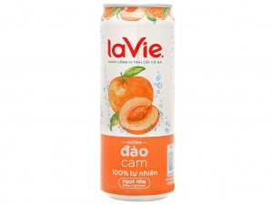Nước uống vị trái cây có ga La Vie Sparkling hương đào cam 330ml