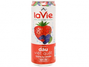 Nước uống vị trái cây có ga La Vie Sparkling hương dâu việt quất 330ml