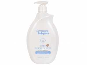 Sữa tắm cho bé Lovercare Babymac Milk Bath with Rice 1lít